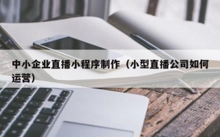 株洲中小企业直播小程序制作（小型直播公司如何运营）